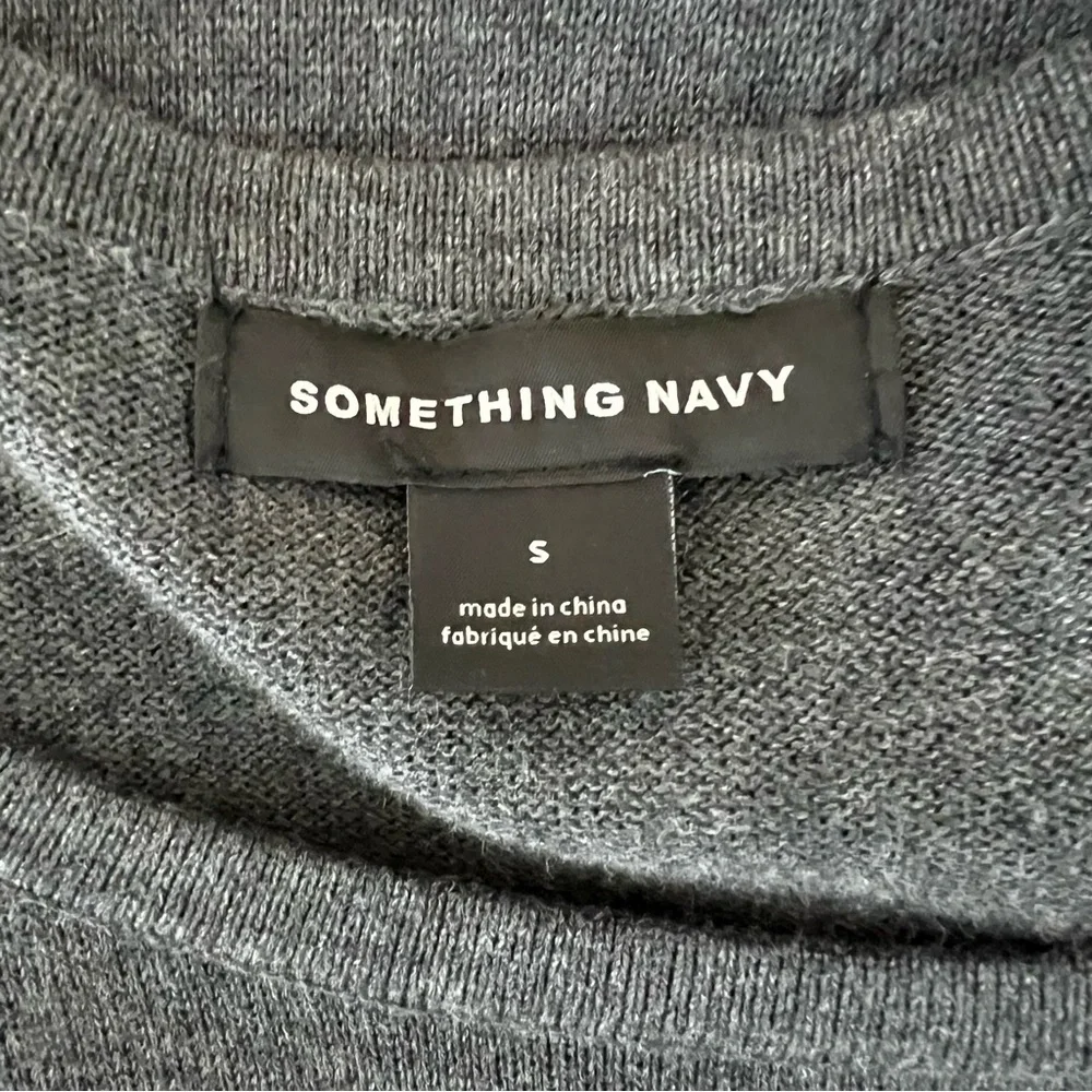 Something Navy NWT 100% Cotton Grey Sweater Dress Size S